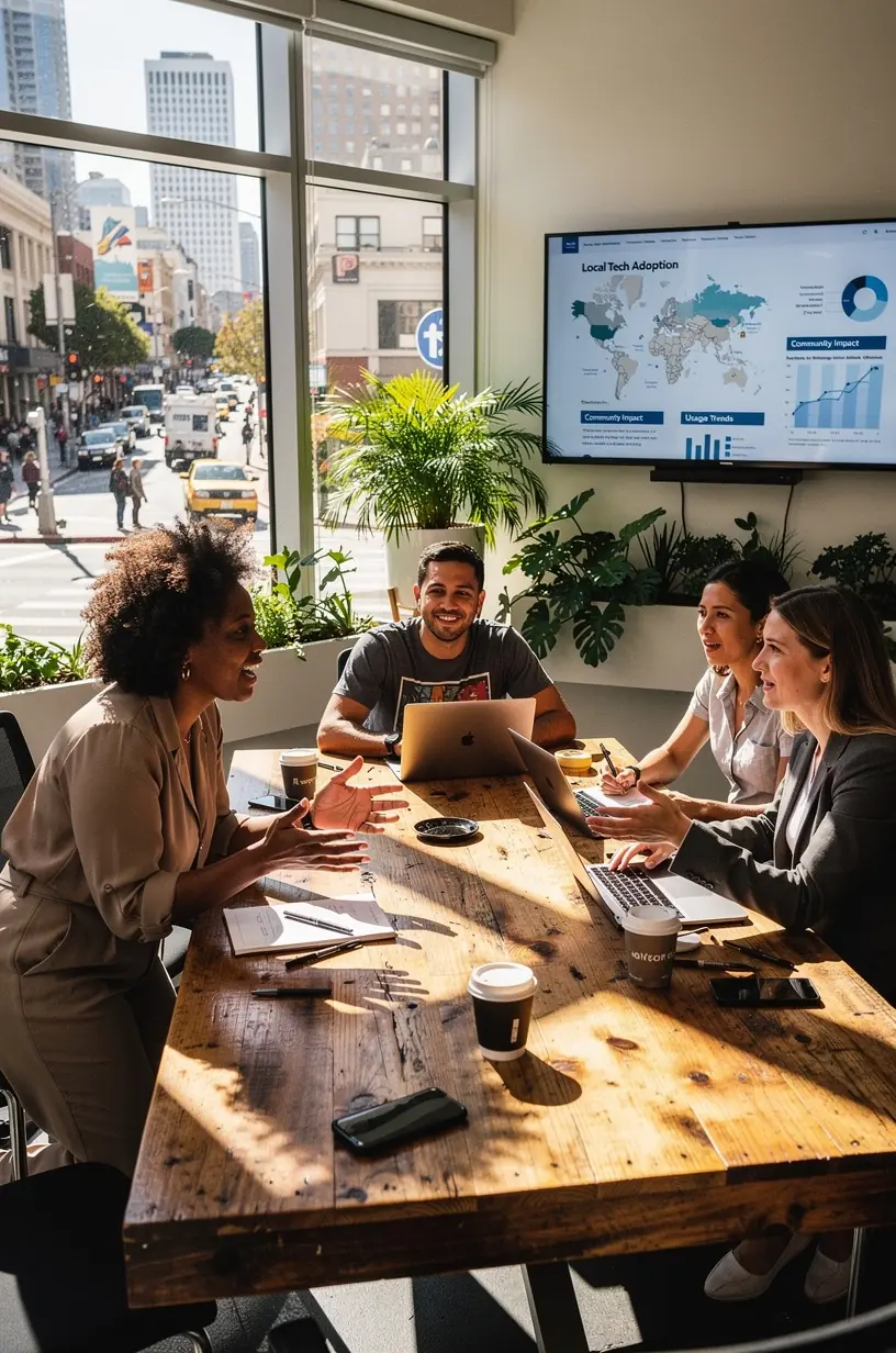 Modern office environment